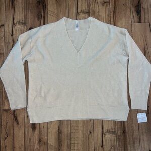 cream knit sweater